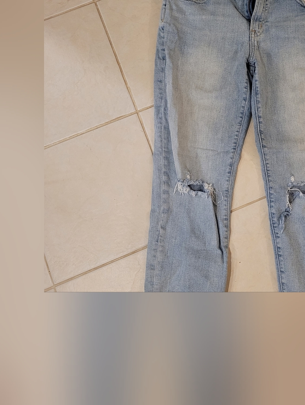 GAP Light Blue Girlfriend Mid-Rise Jeans